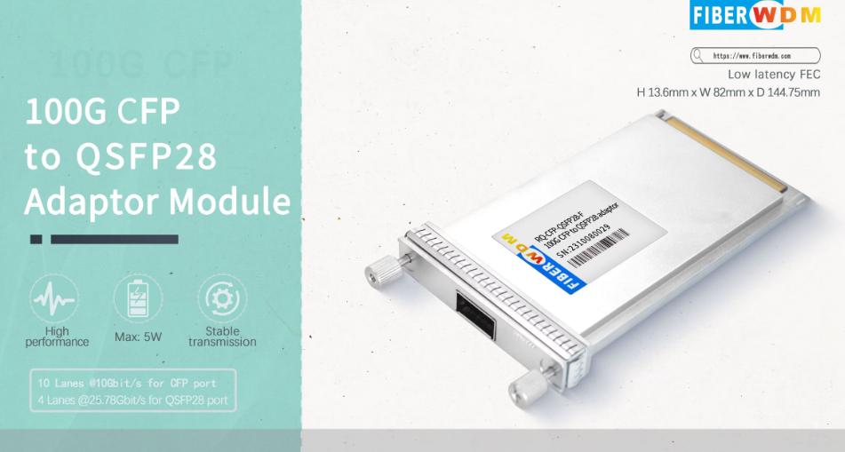 Modulo adattatore da 100G CFP a QSFP28 con FEC