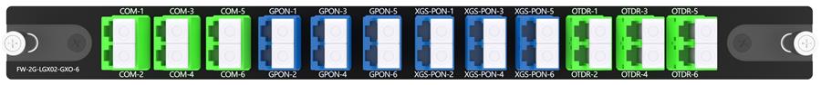 6X3CH WDM GPON XGS-PON And OTDR
