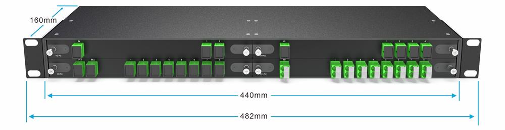 4-Slot 1U Rack for LGX BOX