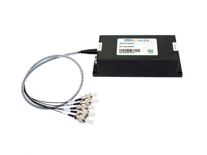  1X4 Step-index multimode fiber Optical switch .
